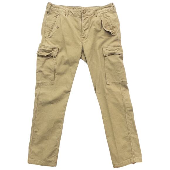 Polo Ralph Lauren Military Crew Utility Chino Pant Tan Men's 34 32 - Picture 1 of 9